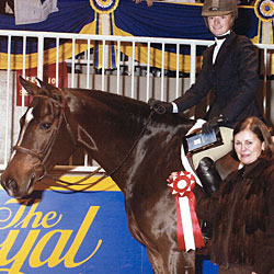 Ava winning at Royal Show